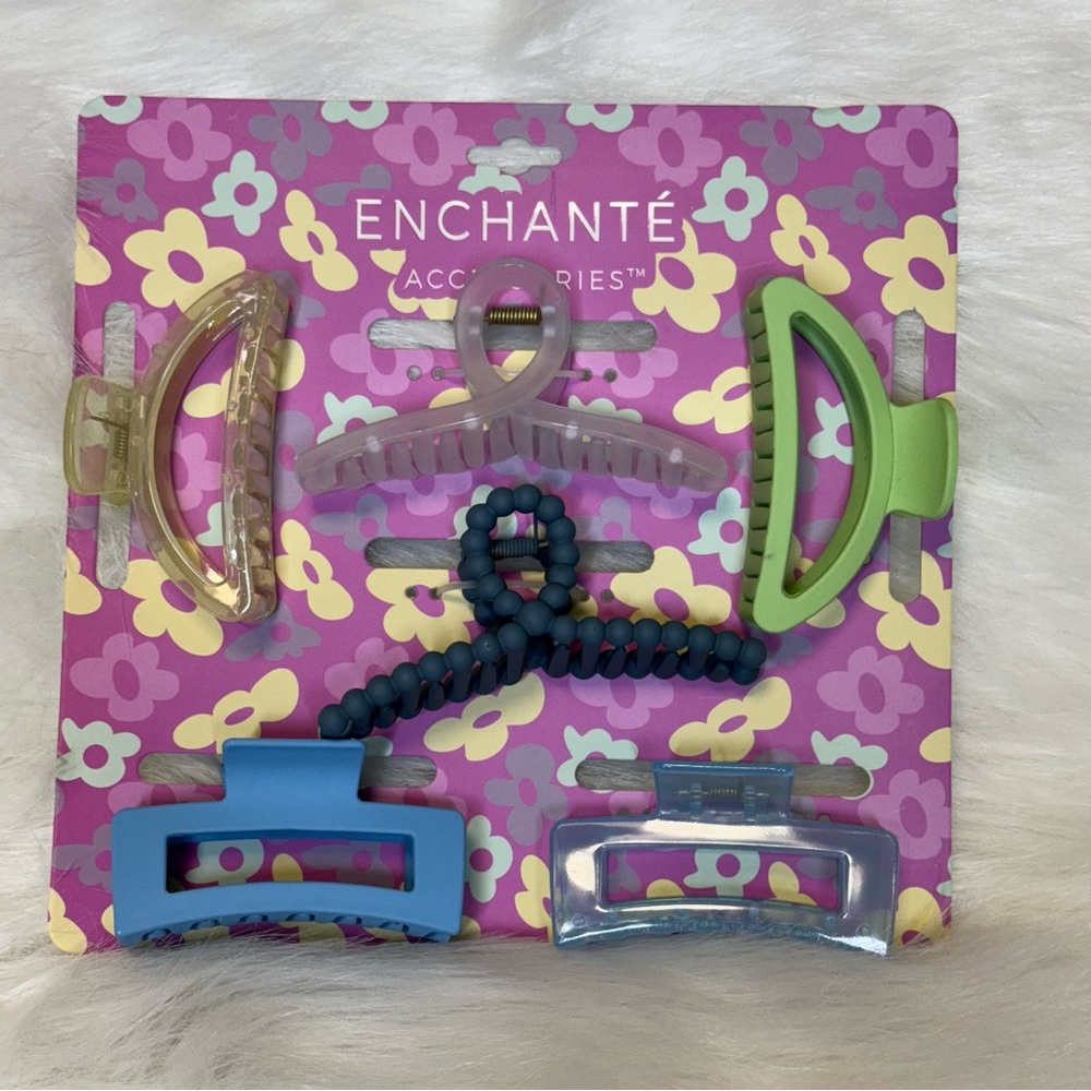 Enchante Hair Clip Set - Multicolor